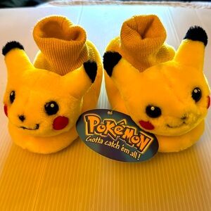 Pokeman Pikachu Plush Slippers